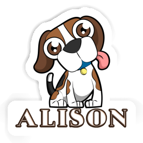 Alison Sticker Beagle Image