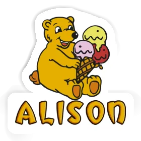 Sticker Alison Bear Image