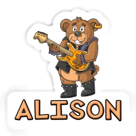 Sticker Rocker Bear Alison Image