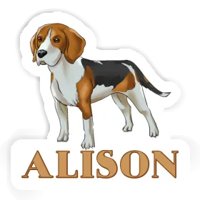 Alison Sticker Beagle Image