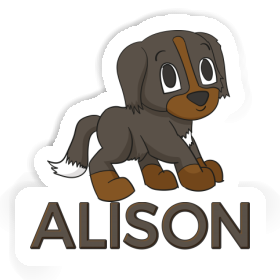 Alison Sticker Bernese Dog Image