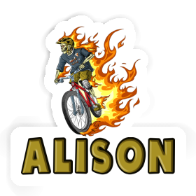 Alison Sticker Freeride Biker Image