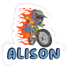 Sticker Alison Freeride Biker Image