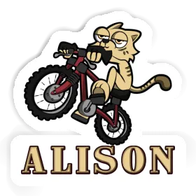 Sticker Bike Cat Alison Image