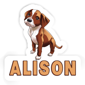 Boxer Sticker Alison Image