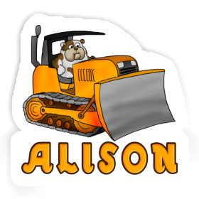 Alison Sticker Bulldozer Image