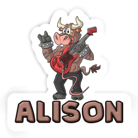 Sticker Guitarist Alison Image