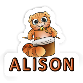 Sticker Drummer Alison Image