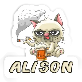 Sticker Alison Bad Cat Image