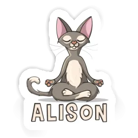 Sticker Alison Yoga Image