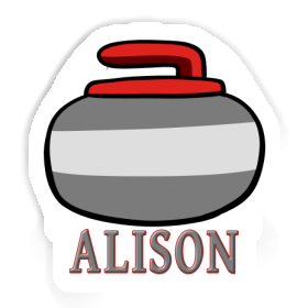 Sticker Curling Stone Alison Image