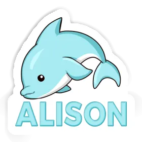 Dolphin Sticker Alison Image