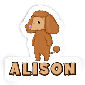 Poodle Sticker Alison Image