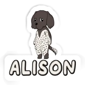 Small Munsterlander Sticker Alison Image