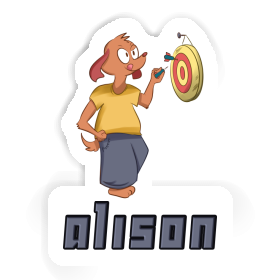 Dartspieler Sticker Alison Image