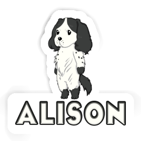 Alison Sticker English Cocker Spaniel Image