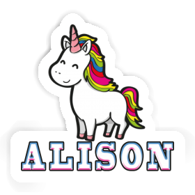 Alison Sticker Unicorn Image