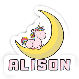 Sticker Alison Moon Unicorn Image