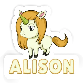 Sticker Unicorn Alison Image