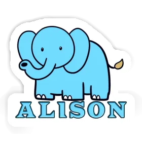 Elefant Sticker Alison Image