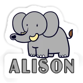 Elefant Sticker Alison Image