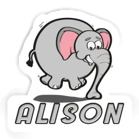 Sticker Elefant Alison Image