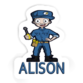 Sticker Alison Electrician Image