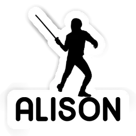 Sticker Fencer Alison Image