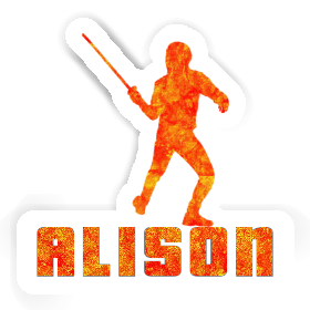 Fencer Sticker Alison Image