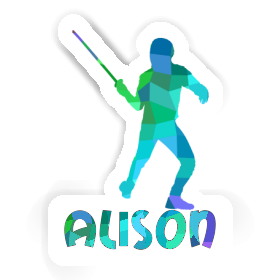 Sticker Fencer Alison Image