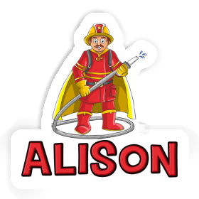 Sticker Firefighter Alison Image