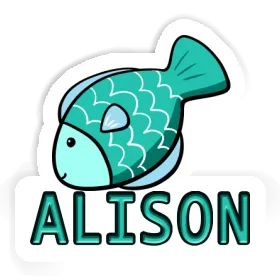 Fish Sticker Alison Image