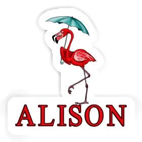 Sticker Flamingo Alison Image