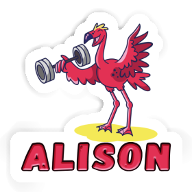 Aufkleber Flamingo Alison Image