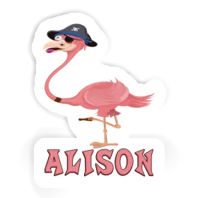 Alison Sticker Flamingo Image