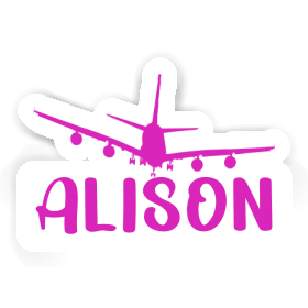 Flugzeug Aufkleber Alison Image