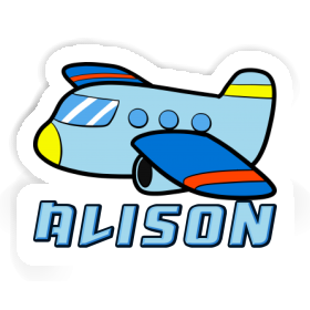 Flugzeug Aufkleber Alison Image