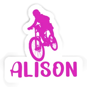 Freeride Biker Sticker Alison Image