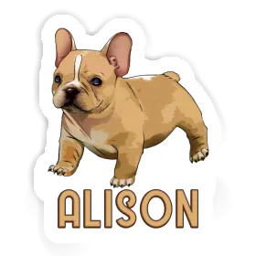 Alison Sticker French Bulldog Image