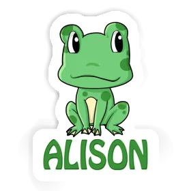 Frosch Sticker Alison Image