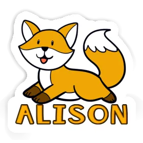 Alison Aufkleber Fuchs Image