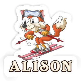 Sticker Skier Alison Image