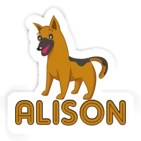 Sticker Sheperd Dog Alison Image