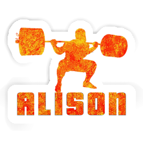 Alison Sticker Gewichtheber Image