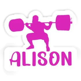 Sticker Alison Gewichtheberin Image