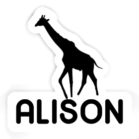 Alison Sticker Giraffe Image