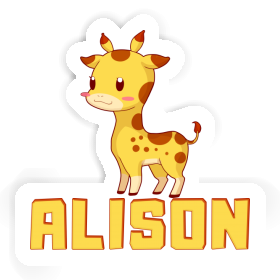 Alison Sticker Giraffe Image