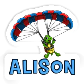 Gleitschirmflieger Sticker Alison Image