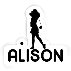 Sticker Golfer Alison Image