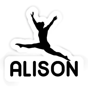 Alison Sticker Gymnast Image